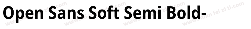 Open Sans Soft Semi Bold字体转换